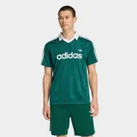 adidas Originals T-Shirt JSY mit V-Ausschnitt, ohne Verschluss, aus Polyester