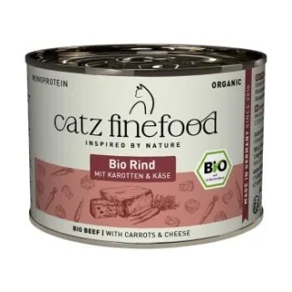 Catz finefood Nassfutter Katze Bio Adult Rind 12x200 g