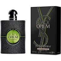 YVES SAINT LAURENT Eau de Parfum Black Opium Illicit Green, Glasflakon, Parfüm EDP, Damenduft