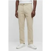 BOSS ORANGE Cordhose Pleated tapered fit, Feincord-Qualität, Bundfalte