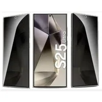 OLi Schutzfolie 2X Sichtschutz Glass Full Screen Privacy für Samsung Galaxy S25 Ultra, (Spar- Set, 2-St., 60° Einblick Schutz), Kratzerfest Privat Displayschutz Panzer Glas Fingerabdruck-Entsperrung