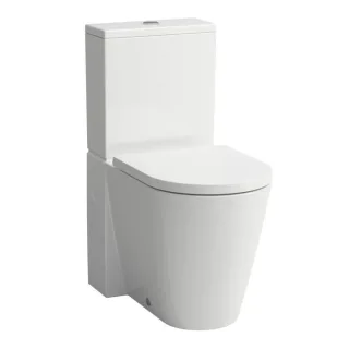 LAUFEN Kartell Stand-Tiefspül-WC H8243370000001 weiß, spülrandlos, für Kombination, Form innen rund