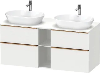 Duravit D-Neo Konsolenwaschtischunterbau wandhängend Weiß Matt 1400x550x664 mm - DE4970B04180000 DE4970B04180000