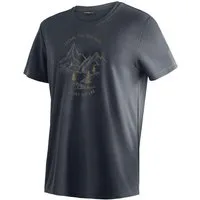 Maier Sports T-Shirt Dieter Print Herren Kurzarmshirt, leichtes Sommer Funktionsshirt, Rundhals, Reg Fit
