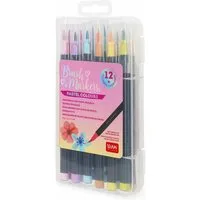 Legami Filzstift Brush Markers Pastel Colours 12-tlg.