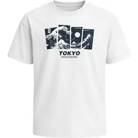 Neverless Oversize-Shirt Herren T-Shirt - Tokyo Wave - Printshirt Oversized Relaxed Fit mit Print