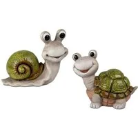 formano Dekofigur Gartenzeit, Höhe: 15cm, Farbe: Grau, Motiv: Schnecke