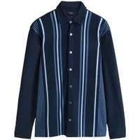 Next Kurzarmhemd Kurzärmeliges Jerseyhemd mit Streifen (1-tlg)