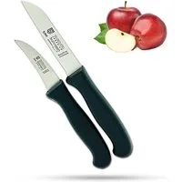SMI Obstmesser 2 Stück Schälmesser Solingen Gemüsemesser Obstmesser gebogen / gerade