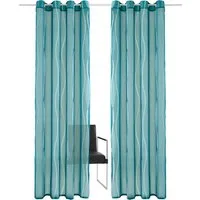 OTTO home Gardine Dimona (2 St), Ösen, transparent, Voile, 2er-Set, transparent, Voile, Polyester