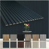 Hexim Wanddekoobjekt AP04 (Akustikpaneele 278x60cm Holz Comfort - flexible Holzpaneele Platten Lamellenwand MDF Wandpaneele Lamellenverkleidung Wandverkleidung schalldämmend 1.67m² Ocean)