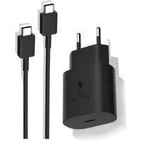 Ventarent Schnellladegerät USB C für Samsung Galaxy S25 S24 S23 S22 S21 S20 USB-Ladegerät (2770,00 mA, Set, 2-tlg., 1x Adapter USB-C 25 Watt + 1x Ladekabel USB-C auf USB-C, Schnellladekabel & Netzteil mit Fast Charging)
