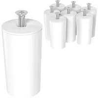 ECENCE Rollladen-Anschlagstopper 8er Set Anschlag-Puffer Weiss Stopper für 40mm, 8-St.