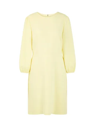 Marc Cain Collections - Tailliertes Kleid mit Rundhals deep limonella - Gr. - 40