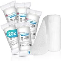 Health Press Wundpflaster Mullbinden – Verbandsmaterial (Set), Dermatologisch getestet