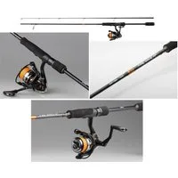 DAM Fishing Spinnrute DAM Set Fire Wave XP Sp Combo - Spin - 7 Größen wählbar - Raubfisch, Modernes Design