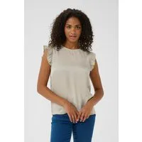 KAFFE Kurzarmbluse Kurzarm-Bluse KAariel