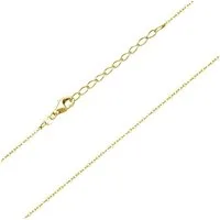 Materia Gliederkette Kinderkette Gold verstellbar 36-40cm K108, Sterlingsilber, vergoldet