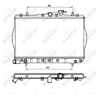 NRF Motork?hler gel?tet Hyundai Accent X-3 53262