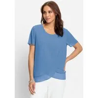 Witt Klassische Bluse Georgette-Bluse Kurzarm