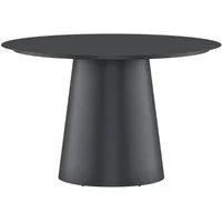 ebuy24 Gartentisch Lanzo Gartentisch Ø120cm schwarz.