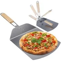 Dimono Pizzaschieber DIMONO Antihaft Pizzaschieber mit Holzgriff - Metall Pizzaheber, XXL