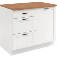 Home affaire Unterschrank Teramo Breite 100 cm, 1 Tür, 3 Schubkästen