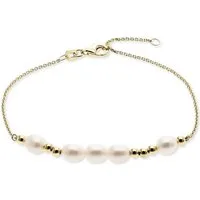 CHRIST Armband CHRIST Damen-Armband 585er Gelbgold Süßwasserperle