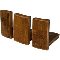 Temesso Blumentopfuntersetzer Füße GEÖLT für Holzfass 3er Set, Zubehör für Pflanzkübel, Handarbeit