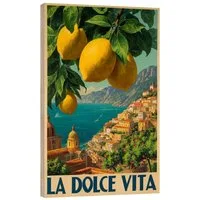 Posterlounge Wandbild La Dolce Vita - Italienische Riviera, Thomas Klee, erhältlich als Poster, Leinwandbild, Wandsticker oder Acrylglasbild