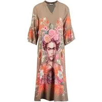 Key Largo Druckkleid WD PAINTING v-neck (1-tlg)