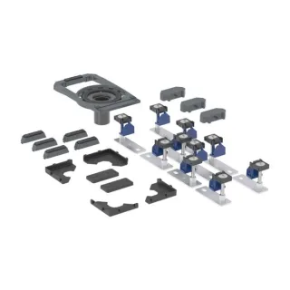 Geberit Duofix Duschwannenablauf 551561001 mit 10 Füßen, stockwerksdurchdringende Installation