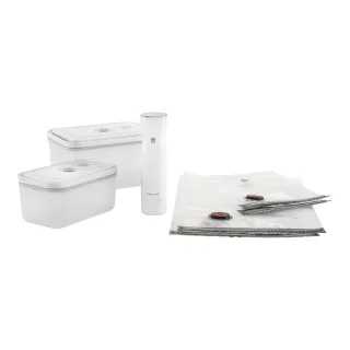 ZWILLING Fresh & Save Vakuum Starter Set, Kunststoff / M/L, 7-tlg, Weiß
