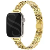Selencia Smartwatch-Armband Selencia Jubilee inspiriertes schmales Edelstahlarmband für Apple Watc