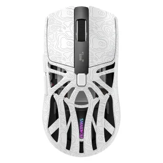 SMAILWOLF M8 Tri-mode Gaming Mouse with Charger Dock PAW3311 Sensor RGB 12000DPI 1KHz Return Rate 72g Lightweight Rechar