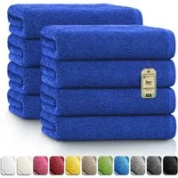 NatureMark Handtücher 8er-Sparpack Handtücher 50x100cm, 100% Baumwolle (8-St), 8X Handtücher, 100% Baumwolle, Royal blau, 50 x 100cm