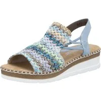 Rieker Sandale Sommerschuh, Sandalette, Keilabsatz, in modischer Optik