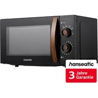 Hanseatic Mikrowelle SMH207WSH-P, schwarz, Mikrowelle, 20 l, inkl. 3 Jahre Herstellergarantie