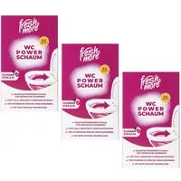 fresh & more PowerSchaum WC-Reiniger (3 Beutel à 100 g = 3-teiliges Set selbstschäumend, ohne Bürsten)