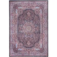 Mazovia Orientteppich Orientalisch Vintage Teppich Traditioneller Orient Teppich, 160 x 230 cm, Kurflor, Waschbar in Waschmaschine, Höhe 5 mm, Rutschfest