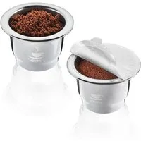 GEFU Wiederbefüllbare Espresso-Kapsel Kaffeekapseln CONSCIO, 2 Stück