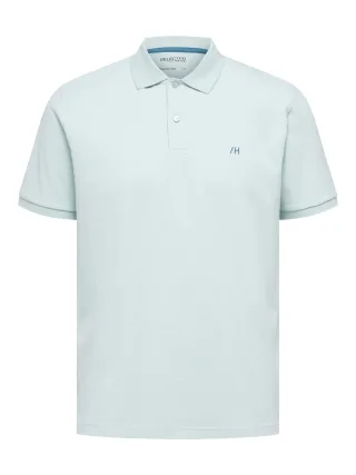 SELECTED MEN - SLHDANTE SS POLO NOOS harbor gray - Gr. - S