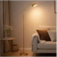 FISCHER & HONSEL LED Stehlampe, LED-Leuchtmittel fest verbaut, Warmweiß, Neutralweiß, Farbwechsel, Stehlampe Stehleuchte Touchdimmer Leselampe messing LED 135 cm