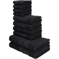 OTTO home Handtuch Set Vanessa, 10-tlg Handtuch-Set, weich, in Standard- und Premium-Qualität, Walkfrottee (Set, 10-St), 100% Baumwolle, Duschtücher, Handtücher, Gästetücher, mit Bordüre