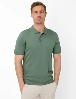 Brax Herren Polo Style PARVIS thyme Grün Khaki, grün - khaki, Gr. 4XL