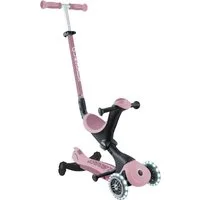 Globber Tretroller GO-UP DELUXE LIGHTS ECO 360, mit Leuchtrollen, Aufsitzrad mit Schubstange, Laufrad und Scooter