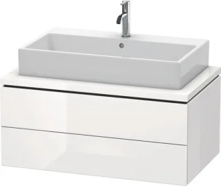 Duravit L-Cube Konsolenwaschtischunterbau wandhängend Weiß Hochglanz 920x547x400 mm - LC581802222 LC581802222