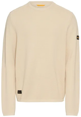 camel active - Pullover aus reiner Baumwolle oatmeal - Gr. - M