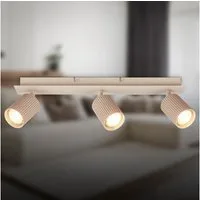 Briloner Leuchten LED Deckenspot Deckenleuchte Wandleuchte schwenkbar GU10 Deckenlampe Wohnzimmer Flur, 3-flammig, ohne Leuchtmittel, Abhängig vom Leuchtmittel, Schwarz, Beige, Coffee-Warmgrey, Wohnzimmer, Flur, Büro