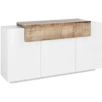 Home affaire Sideboard Coro, Kommode, Schrank, Kredenz, grifflos mit Einlegeböden, mit 1 klappe, 3 Türen, Doppeltiefe B/T/H 160x45x85,6cm